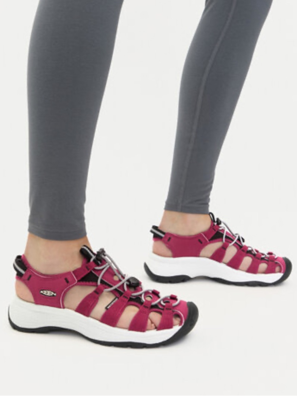 KEEN Astoria West Women’s Girls Youth Sz 5 Beaujolais Water Hiking Sport Sandals